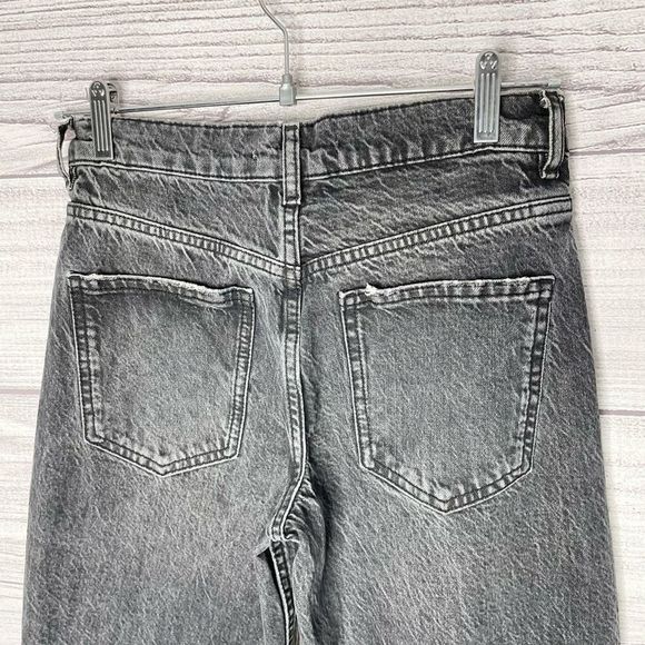 ZARA 100% Cotton Straight Black Jeans Women’s Size 2 Long - Picture 7 of 7